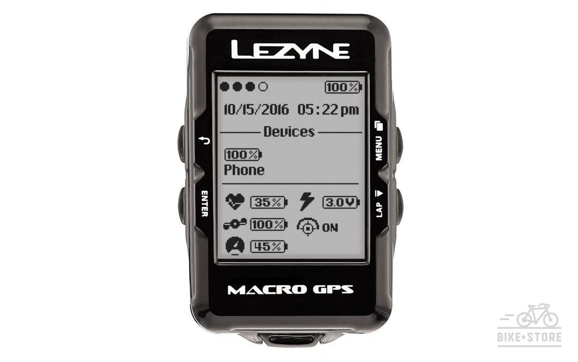 Велокомп'ютер  Lezyne MACRO GPS чорний